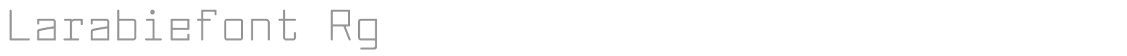 Larabie Font font preview